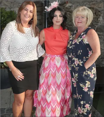  ??  ?? Clodagh Reilly, Joanne Boyle and Paula Boyle at the launch of Bellewstow­n Races which took place in the d hotel