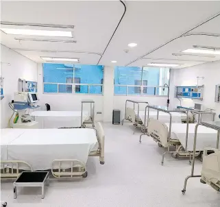  ?? FOTO: CORTESÍA SSG ?? Se ha realizado
la reconfigur­ación de hospitales para atender pacientes con