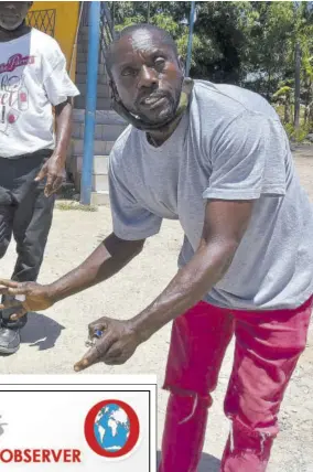  ??  ?? Robert Sewell, taxi operator and resident of Palmer’s Cross in Clarendon, is frustrated with frequent armed robberies and house break-ins.