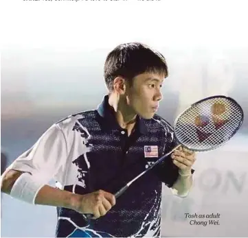  ??  ?? Tosh as adult Chong Wei.
