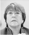  ??  ?? Michelle Bachelet