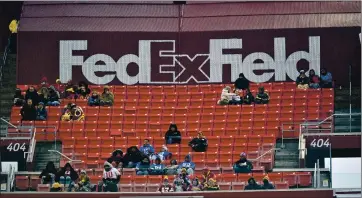  ?? THE ASSOCIATED PRESS FILE PHOTO ?? FedEx, the title sponsor and namesake of Washington’s home stadium in Landover, Md., said in a statement that it has communicat­ed with the NFL club and its owner Dan Snyder a request to change the team’s nickname.