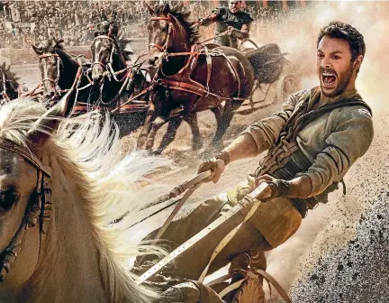  ??  ?? The two all-action set pieces that Ben-Hur is best known for still scrub up pretty well in the 2016 version.