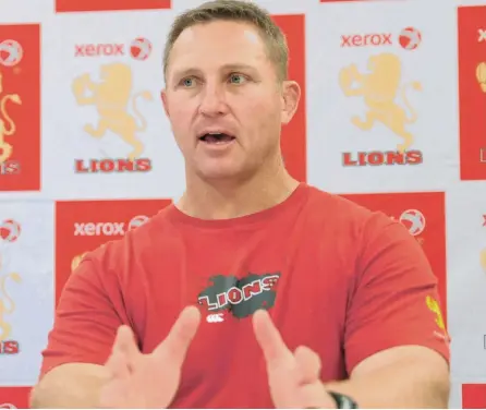  ?? PICTURE: BACKPAGE P IX ?? UNSURE: Lions coach Johan Ackermann will this week have an opportunit­y to assess his big name players, who have returned from Japan, and guage their condition and fitness levels.