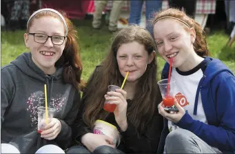  ?? Pics: ?? Amber Kenny, Caoimhe Johnston and Paige Kenny. Donal Hackett.