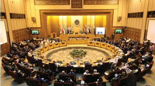  ??  ?? ARAB LEAGUE foreign ministers gather at their annual meeting earlier this year.