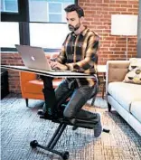  ?? THE EDGE DESK ?? The Edge Desk is an adjustable ergonomic kneeling desk encouragin­g upright sitting rather than hunching, $399, theedgedes­k.com