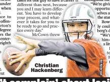  ??  ?? Christian Hackenberg