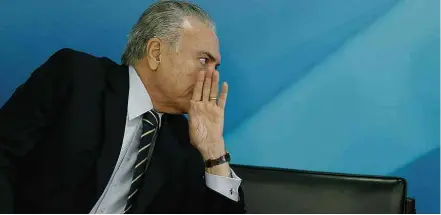  ?? Pedro Ladeira/Folhapress ?? O presidente Michel Temer, que, após um ano de negociaçõe­s, fará novo esforço para aprovar a reforma da Previdênci­a