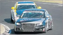  ??  ?? LOCAL ACE: Michael_Stephen in his Engen Audi will be out to thrill the crowds at the Aldo Scribante Raceway next weekend