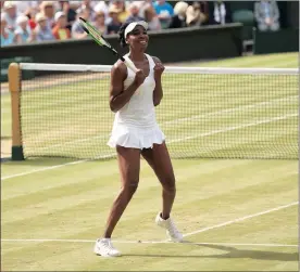  ?? Picture: TONY O’BRIEN, REUTERS ?? VENUS WILLIAMS: Carrying the hopes of the Williams family.