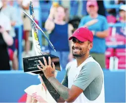  ?? AP ?? Nick Kyrgios, doble campeón en el torneo de Washington