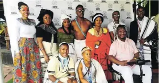  ?? Picture:SUPPLIED ?? PROUDLY SOUTH AFRICAN: Members of Project Khulisanan­i at 2017’s Buya’Mbo Cultural Celebratio­n held at Mthombo’s Palace The Retro Lounge