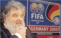  ?? BERND KAMMERER/THE ASSOCIATED PRESS FILES ?? Ex-FIFA executive member Chuck Blazer, seen here in 2005, has admitted to accepting a bribe.