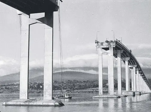  ??  ?? It is 44 years since the Tasman Bridge was brought to its knees.