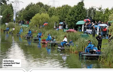  ??  ?? Action from a previous Fish O’ final at Hayfield.