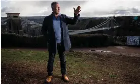  ?? Photograph: Tom Jenkins/The Guardian ?? Bristol City’s manager, Nigel Pearson, pictured near the Clifton Suspension Bridge last week.