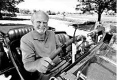  ?? RONNIE BRAMHALL/G.P. PUTNAM’S SONS ?? Author Clive Cussler, who wrote some 70 books, drives a classic car in 2007.