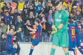  ?? FOTO: PEP MORATA ?? El único empate, ante el Atlético en la 2016-17 Suárez marcó para el Barça