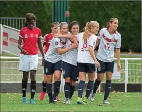  ??  ?? L’équipe féminine du Losc occupe la tête de sa poule de Division 2.