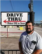  ??  ?? Joe Rios, a former Rusk County deputy sheriff, has managed the Henderson Dairy Queen for 16 years.