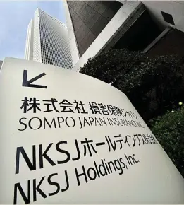  ?? ?? ◂ Japón también está registrand­o unas temperatur­as inusuales.
Sompo Holdings es una de las asegu- ] radoras que ofrece el producto.