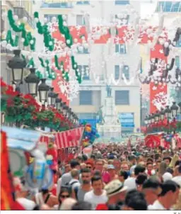  ?? M. H. ?? La calle Larios, durante la Feria pasada.