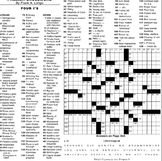 53 Sun Times Premier Crossword - Daily Crossword Clue
