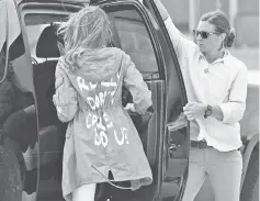  ??  ?? First Lady Melania departs Andrews Air Rorce Base in Maryland last June 21, wearing a jacket emblazoned with the words ‘I really don’t care, do you?’. — AFP file photo