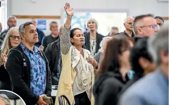  ?? DAVID UNWIN/STUFF ?? Wiremu Te Awe Awe gathers Māori leaders from all around Aotearoa to discuss how they can pull resources and better help Māori to be successful. Left, Guest speaker Sam Chapman says children will look for a sense of belonging, often in gangs.