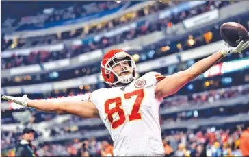  ?? AFP ?? Kansas City Chiefs tight end Travis Kelce has been linked to a bid to buy the New York Mets.