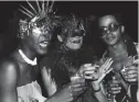  ??  ?? Banner,
Bethann Hardison, Daniela Morera, and Stephen Burrows at Studio 54,