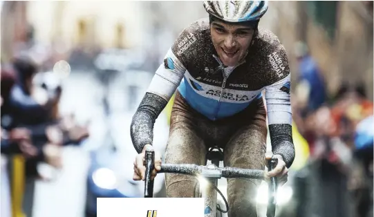  ??  ?? Bardet fought his way to a superb second place in Strade Bianche 2018
