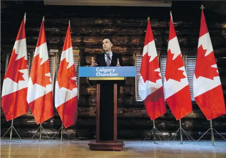  ?? JEFF MCINTOSH ?? Federal Finance Minister Bill Morneau told the Calgary Chamber of Commerce, “we’ve got to get the (Trans Mountain) project done.”