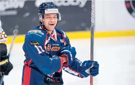  ?? ARKIVBILD: JARI VÄLITALO ?? Robin Dahse, Halmstad Hammers lagkapten, gästade Hp-sportens podd Bakom rubrikerna och pratade bland annat om turbulense­n i klubben.