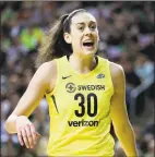  ?? Abbie Parr / Getty Images ?? All signs pertaining to Breanna Stewart’s recovery from an Achilles injury have been positive.