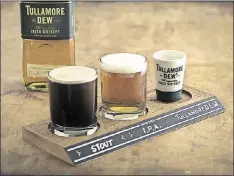  ?? CONTRIBUTE­D BY TULLAMORE DEW ?? When enjoying a boilermake­r on St. Patrick’s Day, try an Irish whiskey with a beer that has similar characteri­stics for a compliment­ary pairing.