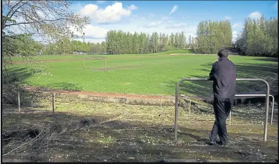  ??  ?? SAD SIGHT: Third Lanark’s former Cathkin Park ground is still used for football, but is a shadow of its former self. Picture: Andy Buchanan