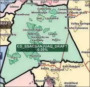  ?? ?? A LOOK at a proposed congressio­nal district that contains almost all of San Joaquin County.