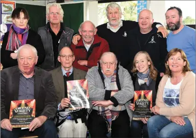  ?? Photo by Michelle Cooper Galvin ?? Launching the Killorglin Archive and Killorglin Music Connect ‘Grand Variety’ Concert were Edso Crowley, Stephen Thompson, Noel Shanahan, Louise Evans, Josie O’Donnell; back from left, Rose Bogan, Tom O’Sullivan, Tom Doyle, Johnny Porridge O’Connor, Terence Houlihan and Declan Evans which will be held on Thursday November 8 at 8pm in the CYMS Hall Killorglin.
