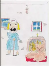  ??  ?? P6 pupil James Hackett of Whiting Bay Primary impressed judges with his detailed drawing.