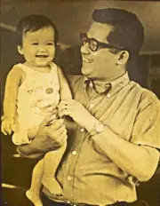  ??  ?? Baby Kris with her dad, Ninoy