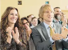  ??  ?? Julia Roberts and Owen Wilson star as Auggie’s parents in Wonder.