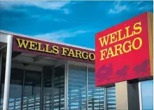  ?? CHRISTOPHE­R DILTS BLOOMBERG ?? The probe only adds to the problems at Wells Fargo, which had a sales scandal in its consumer bank two years ago.