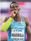  ??  ?? Isaac Makwala of Botswana.