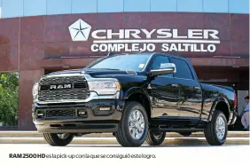  ??  ?? RAM 2500 HD es la pick-up con la que se consiguió este logro.