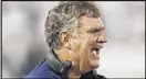  ??  ?? Coach Paul Johnson expressed dismay about Tech’s early miscues in its loss to Clemson.