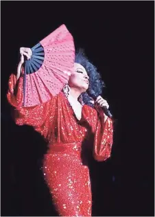 ?? HANDOUT PHOTO ?? Costume changes were included in Diana Ross’ 70- to 80-minute set.
