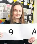  ??  ?? Megan Adshead had a 9 and four As