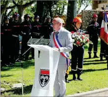  ?? - Crédits : André Thilly ?? Le Maire et sont discours